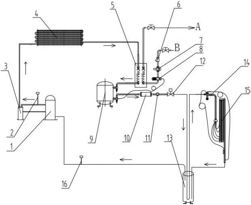 Low-temperature drying device for sludge