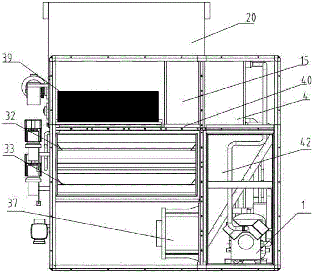 Low-temperature drying device for sludge