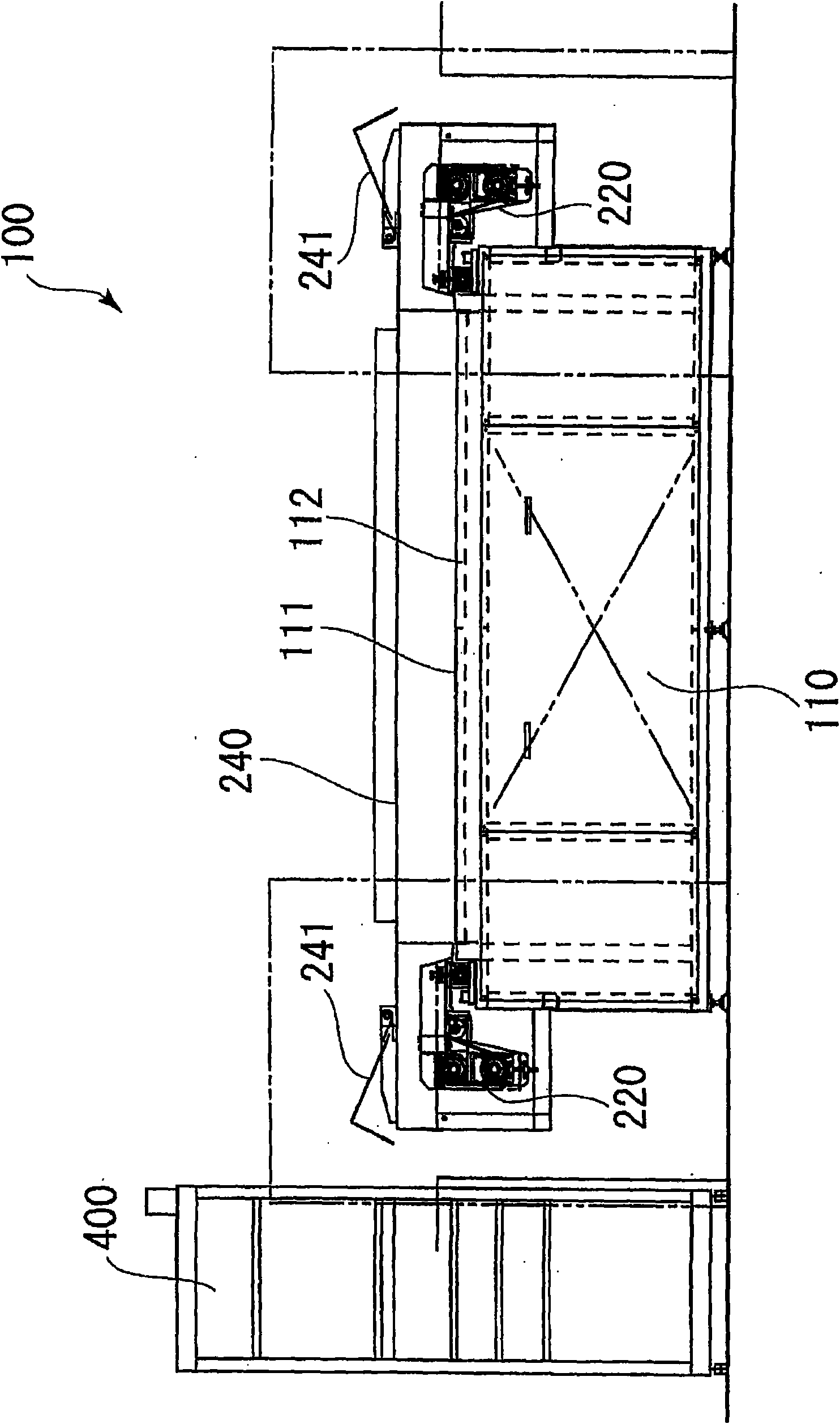 Solar cell examination apparatus and transfer device for examination devices