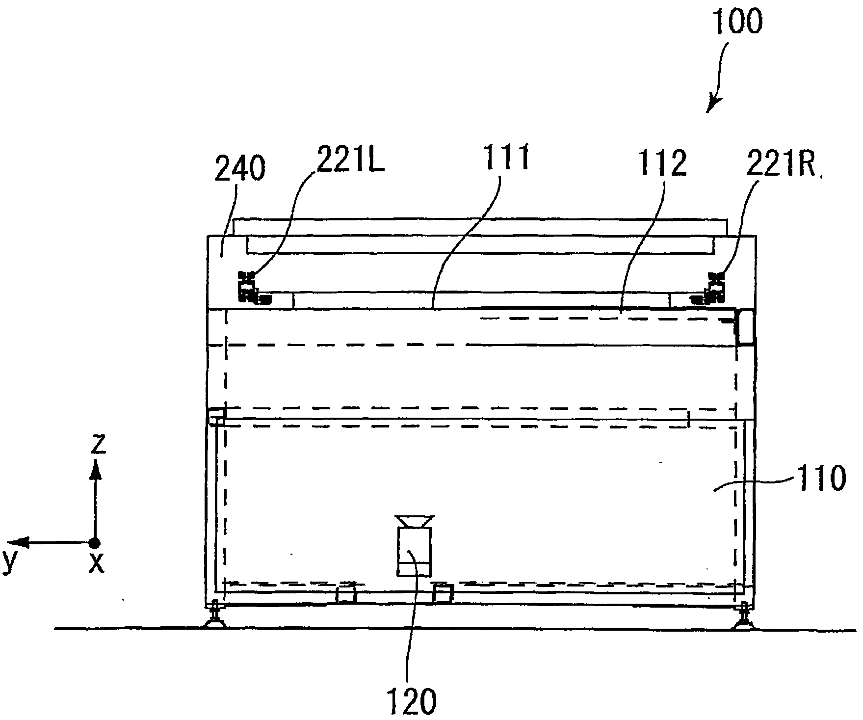 Solar cell examination apparatus and transfer device for examination devices