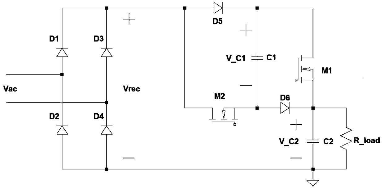 AC/DC power supply circuit compatible with thyristor dimming and its control method and power supply method