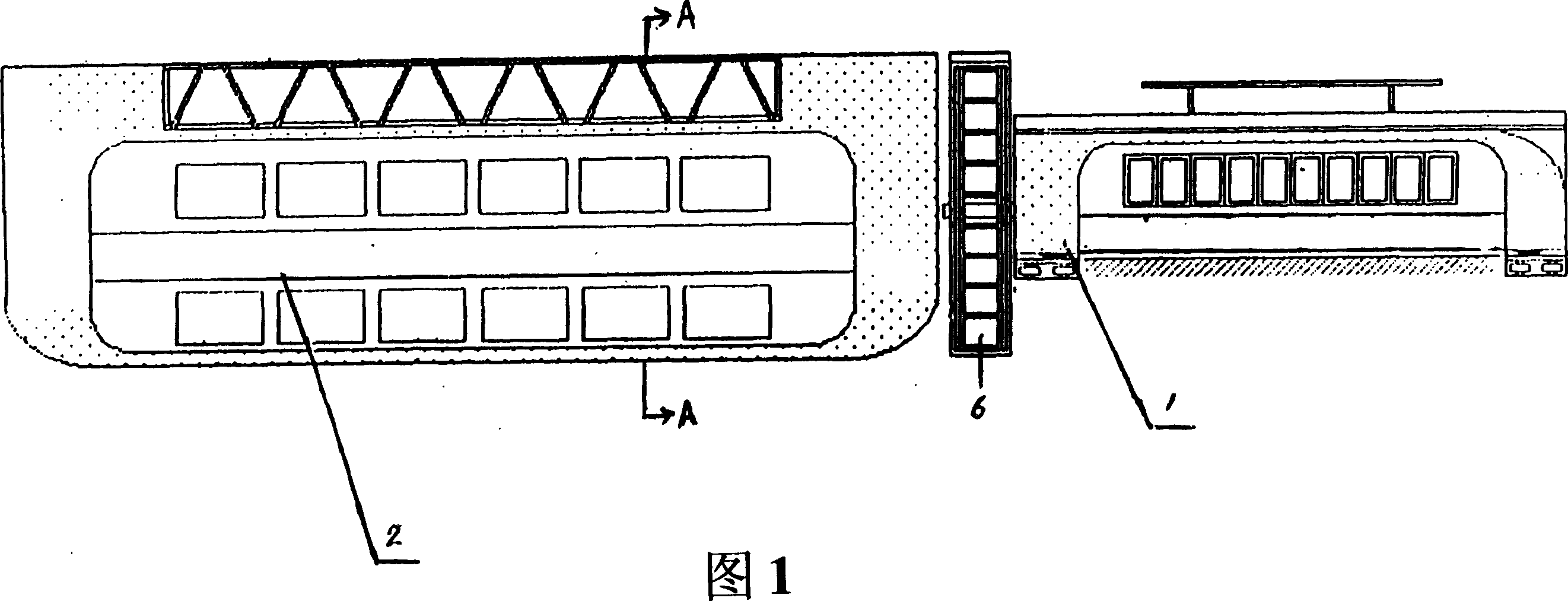 Power rail mounting vehicle for magnetic-suspension train