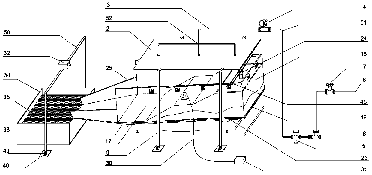 Model test device for simulating the instability failure of rock and soil slopes under complex conditions