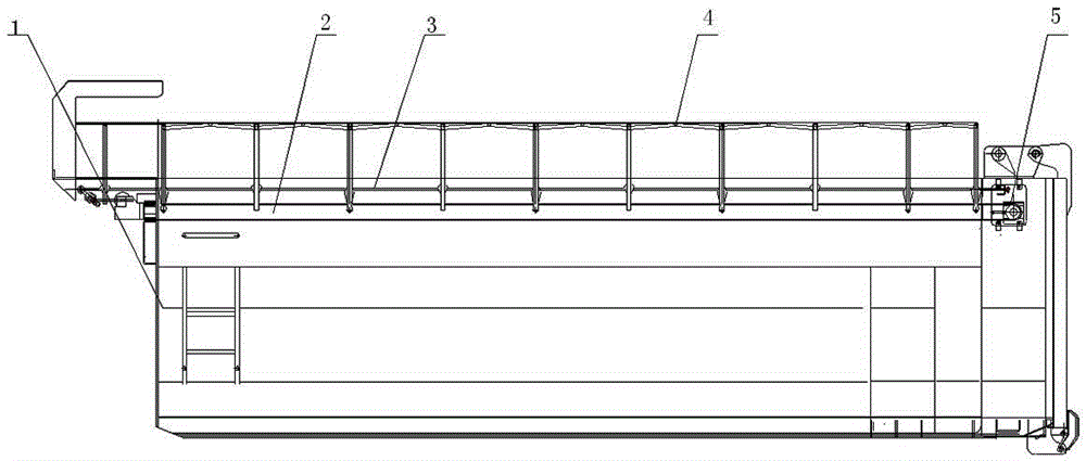 External built-in type tarpaulin sealing system with cover