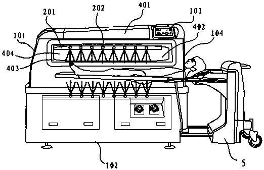 Full-automatic rocking-type intelligent shower device