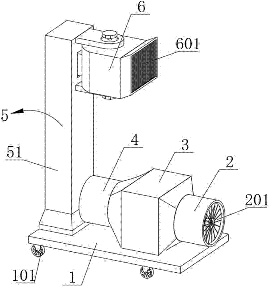 Medical hospital ward air sterilizing and purifying device