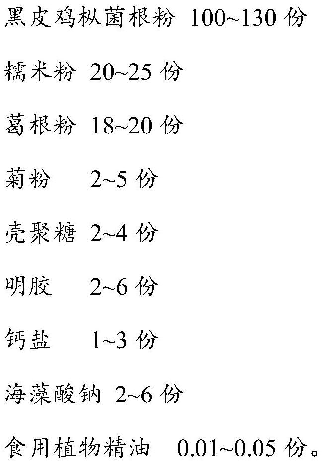 Oudemansiella raphanipes edible paper as well as preparation method and application thereof