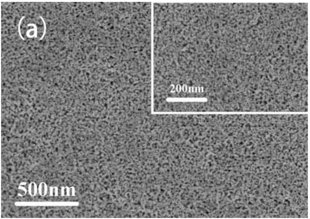 Preparation and application of palladium/copper oxide nano porous structure composite material loaded with titanium dioxide nanoparticles