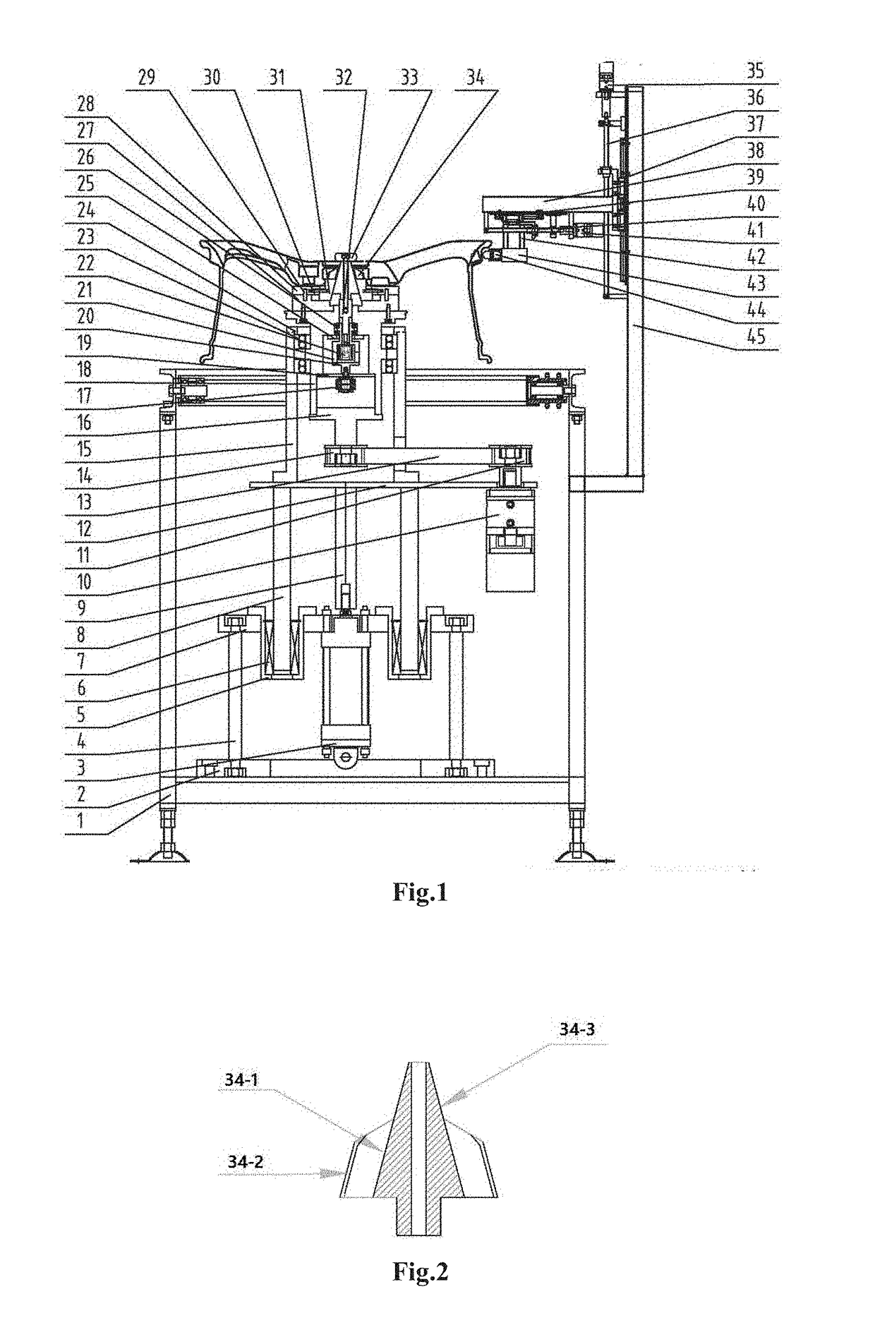 Online wheel run-out detecting device