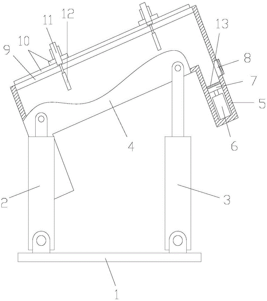 Double-side-pusher multi-angle mobile phone falling damage resistance detection device with falling height adjustable