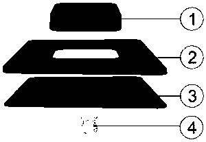 Drying disposable flexible electrocardio-electrode and preparation method thereof