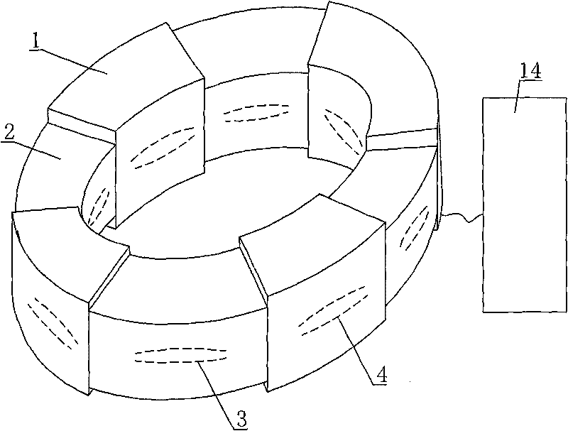 Measuring method of tensile force of bridge pull rod and device thereof