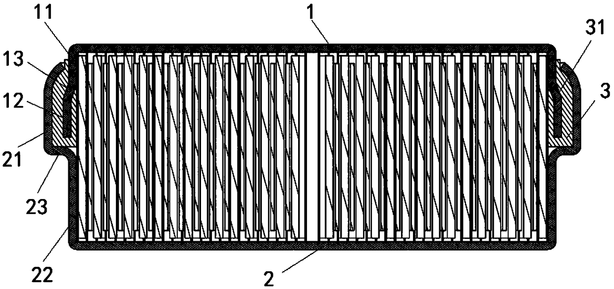 Button battery shell structure, button battery and electric device