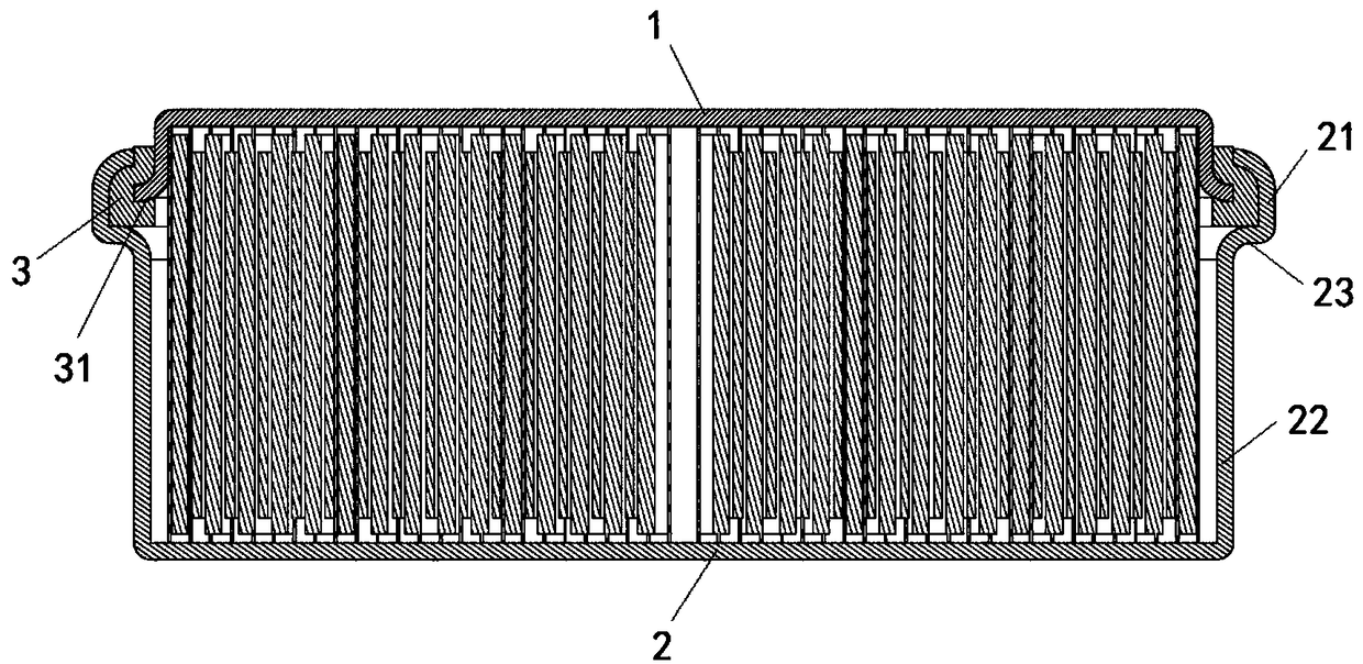 Button battery shell structure, button battery and electric device