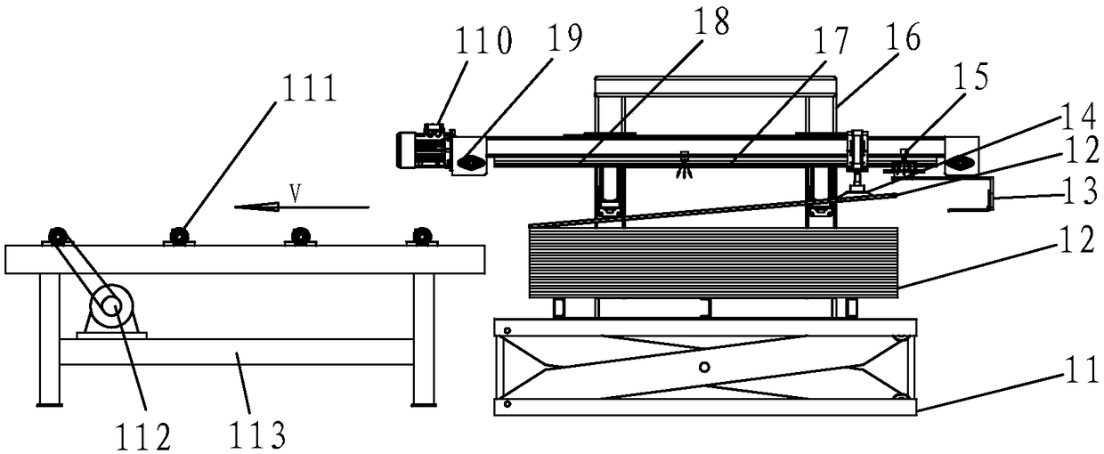 Board processing production line for highly automatically conveying boards