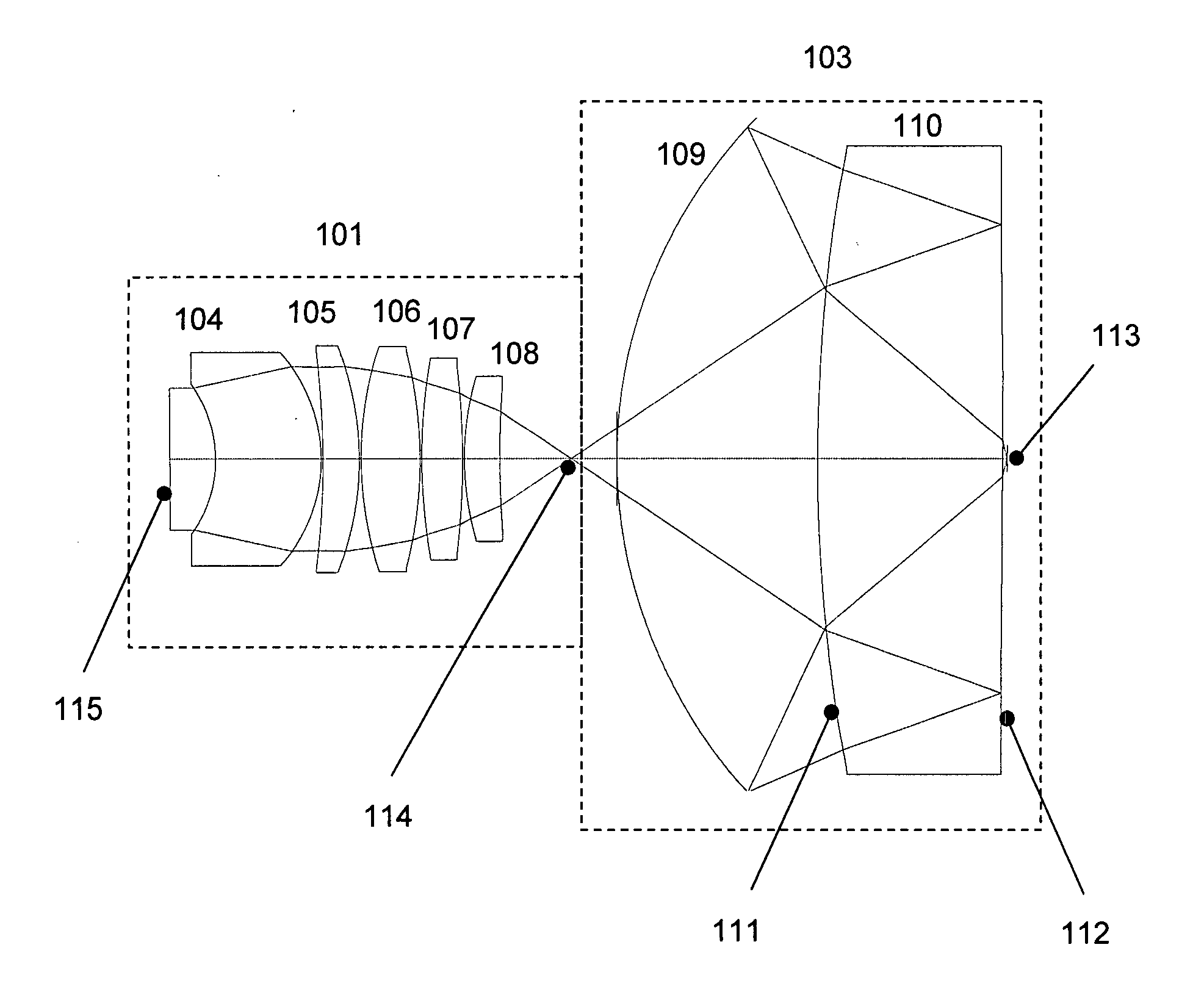 Small ultra-high NA catadioptric objective using aspheric surfaces