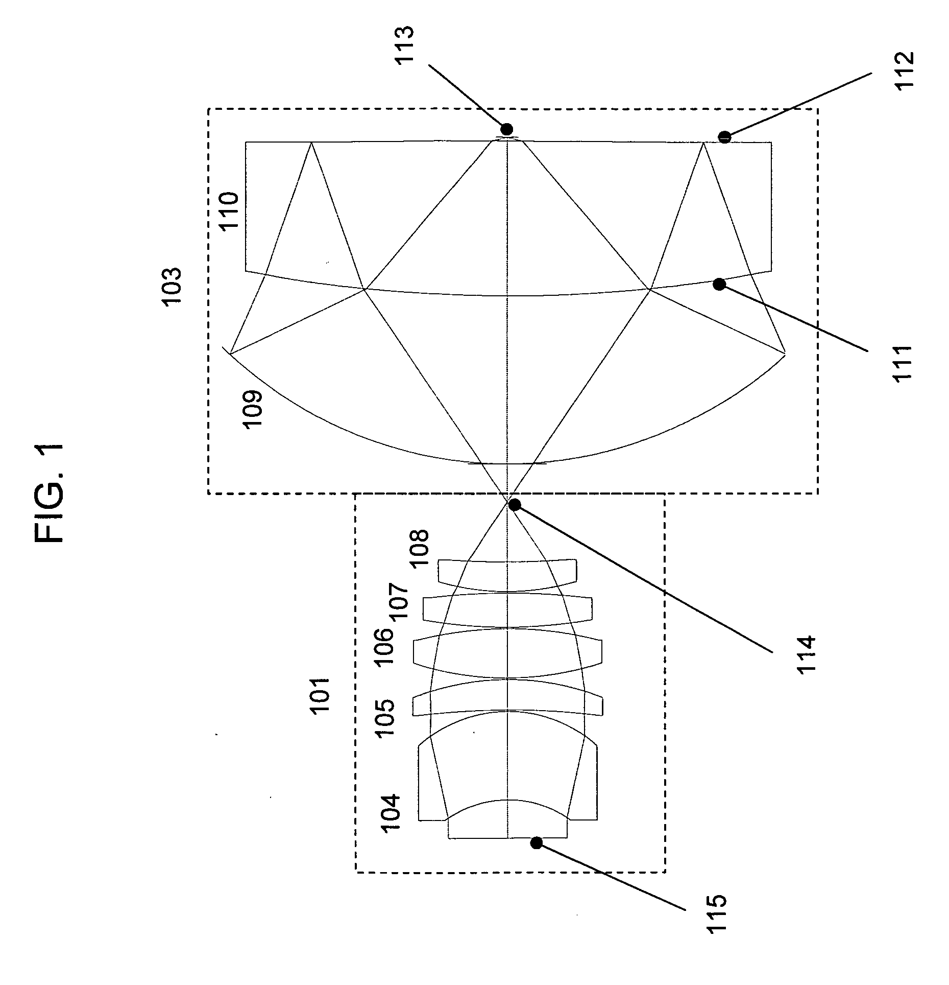 Small ultra-high NA catadioptric objective using aspheric surfaces