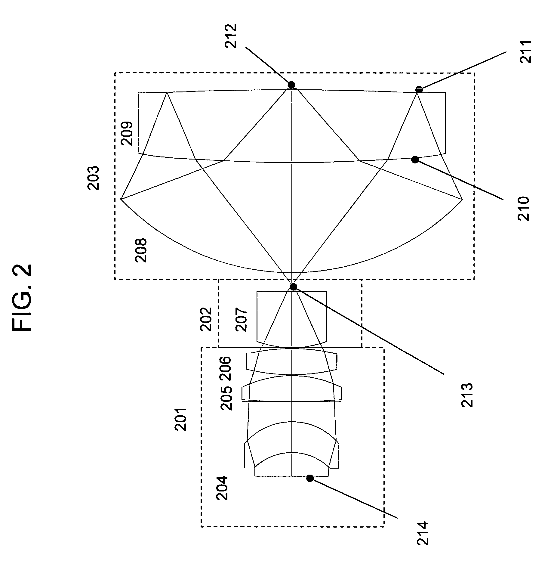 Small ultra-high NA catadioptric objective using aspheric surfaces