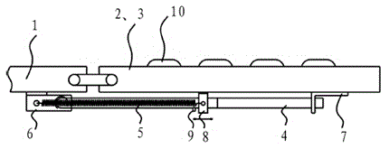 Foamed aluminum inner lining band power distribution cabinet with cabinet door return apparatus