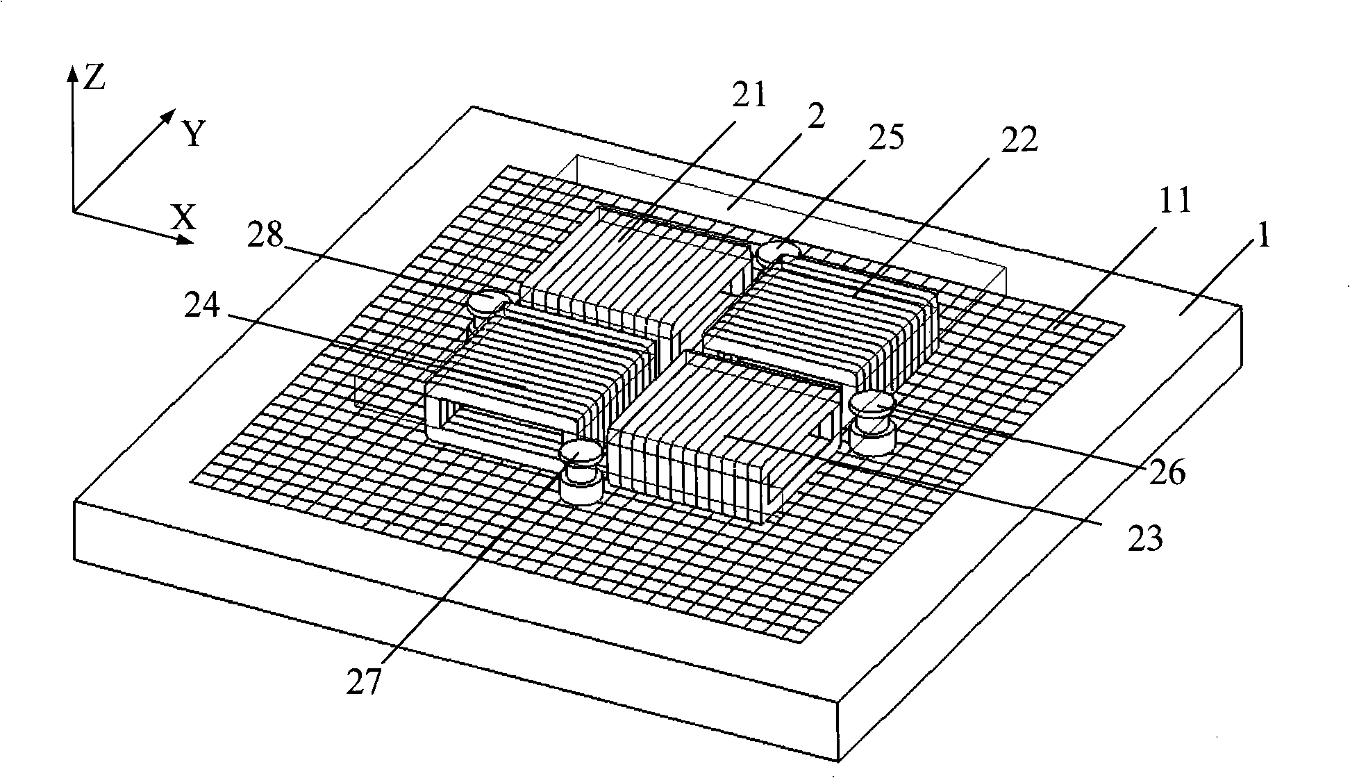 Gas-magnet mixing suspended planar motor with easily expanded horizontal stroke