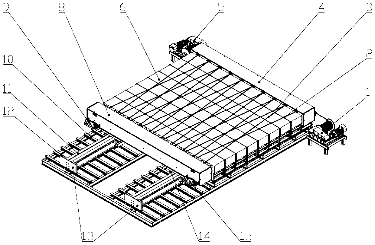 Spring energy storage type ejection traction device