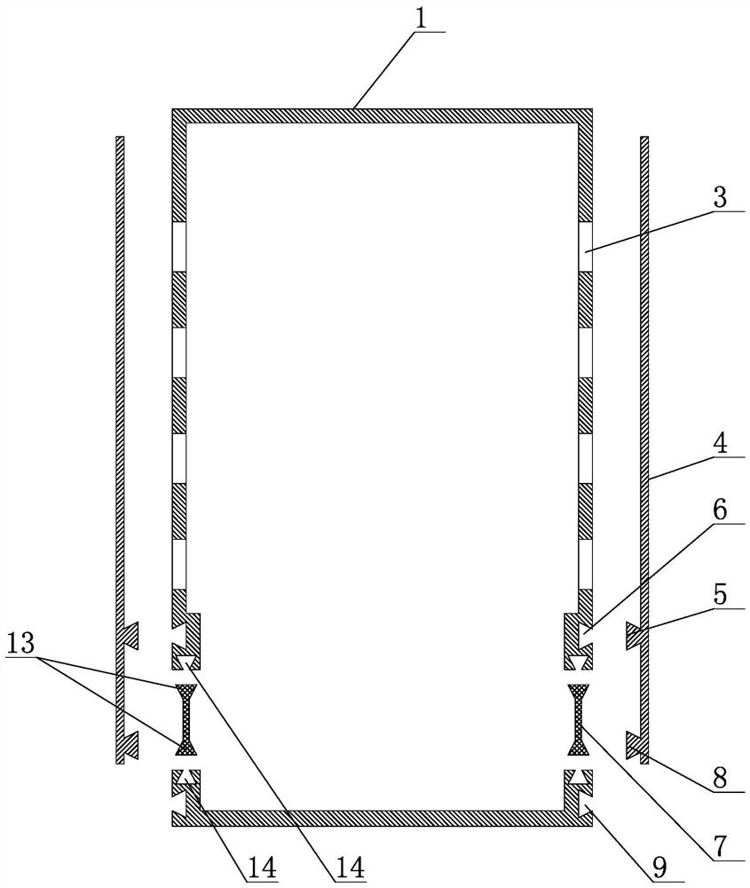 Road crack repair device after expansion