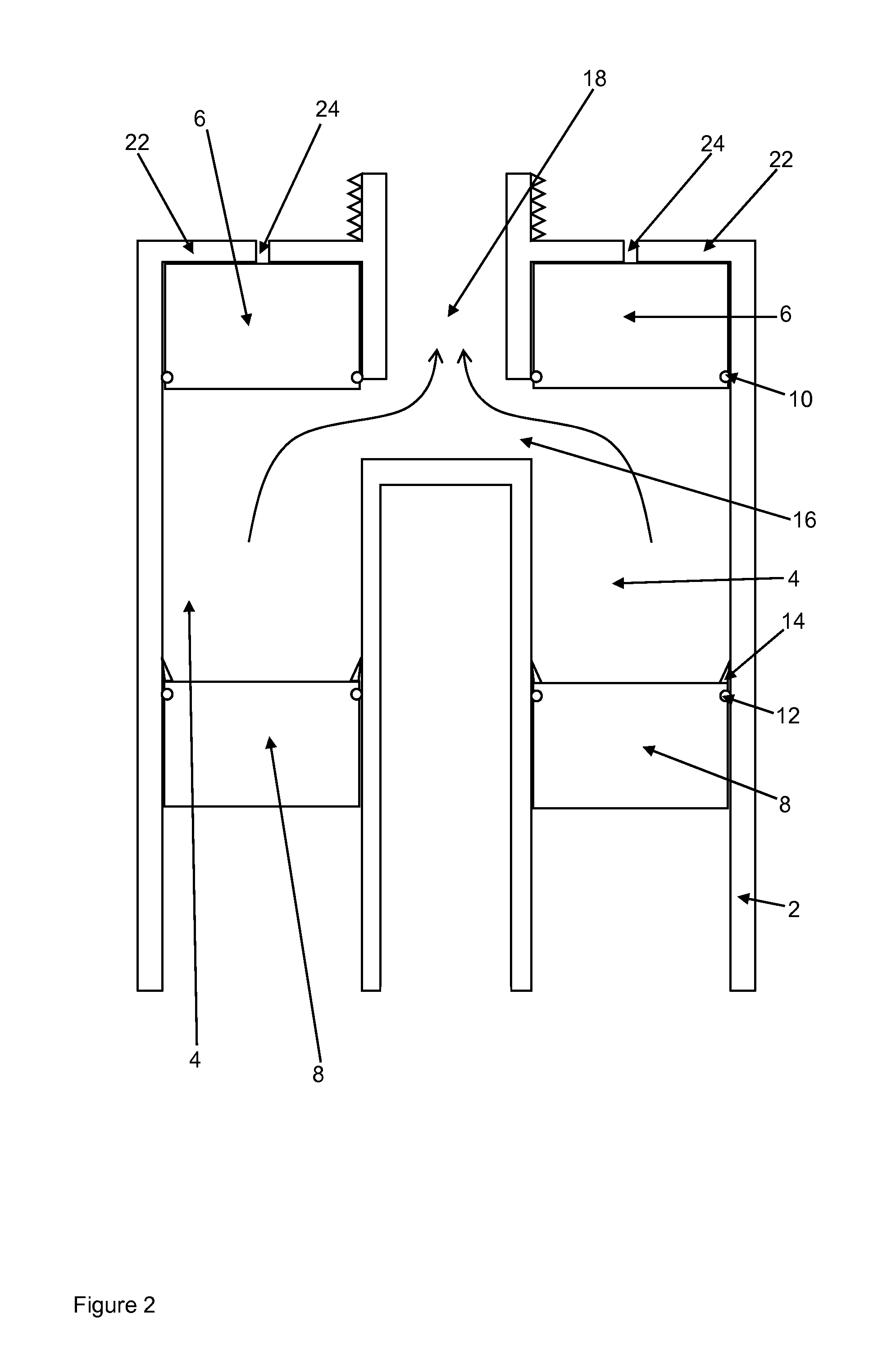 Multi-component cartridge system with shiftable closures in the cartridges