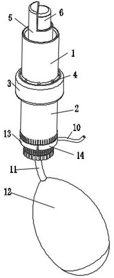 Gynecological vagina dual-purpose suction tube for targeted area and automatic cleaning component