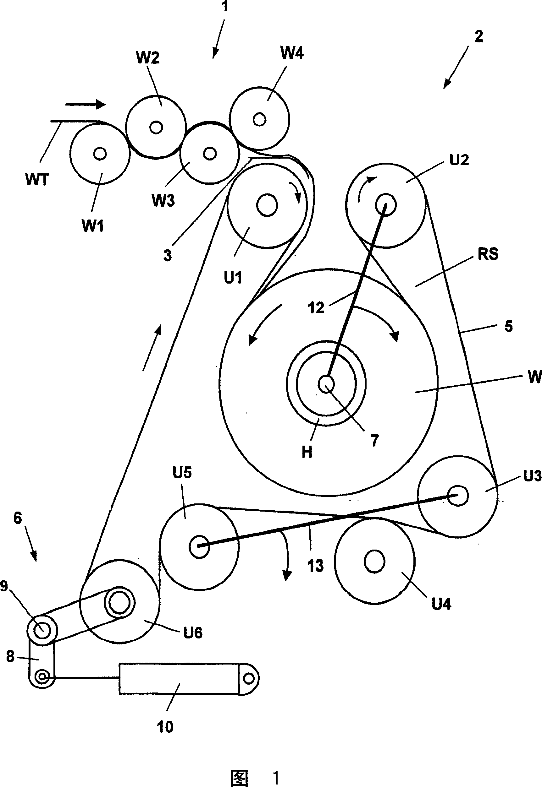 Driving device fr calendering roller