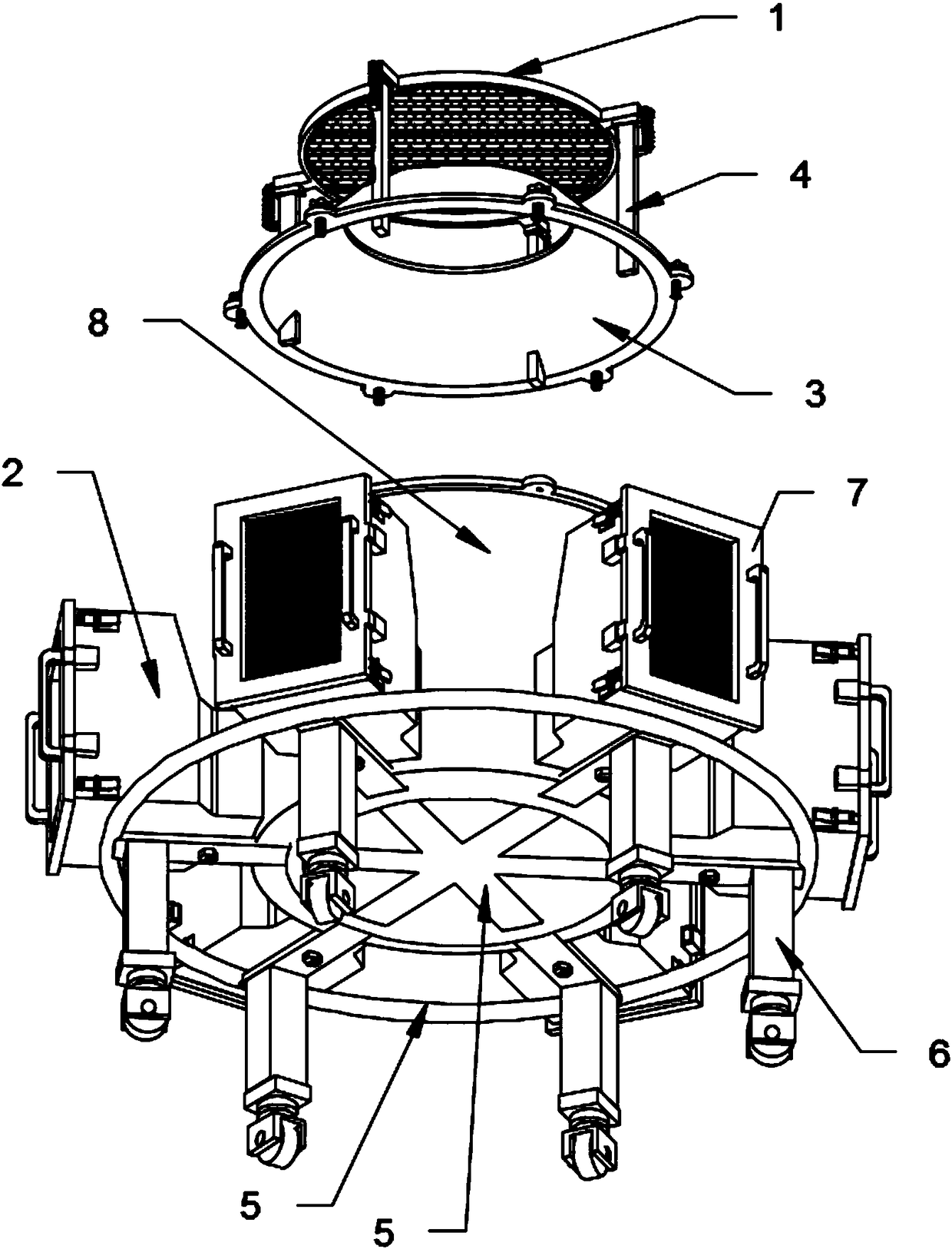 Gasoline odor adsorption and purification apparatus