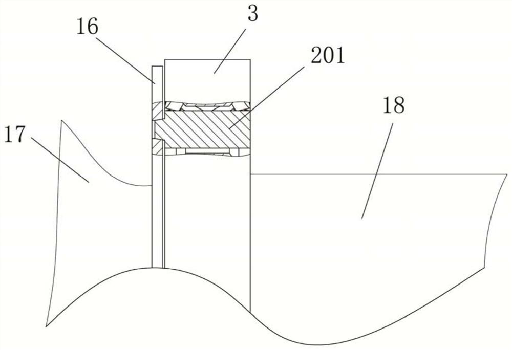 Flexible wind wheel locking device for braking system of anti-typhoon wind generating set