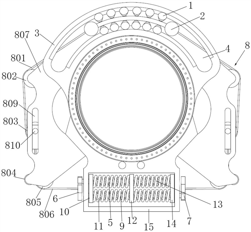 Flexible wind wheel locking device for braking system of anti-typhoon wind generating set