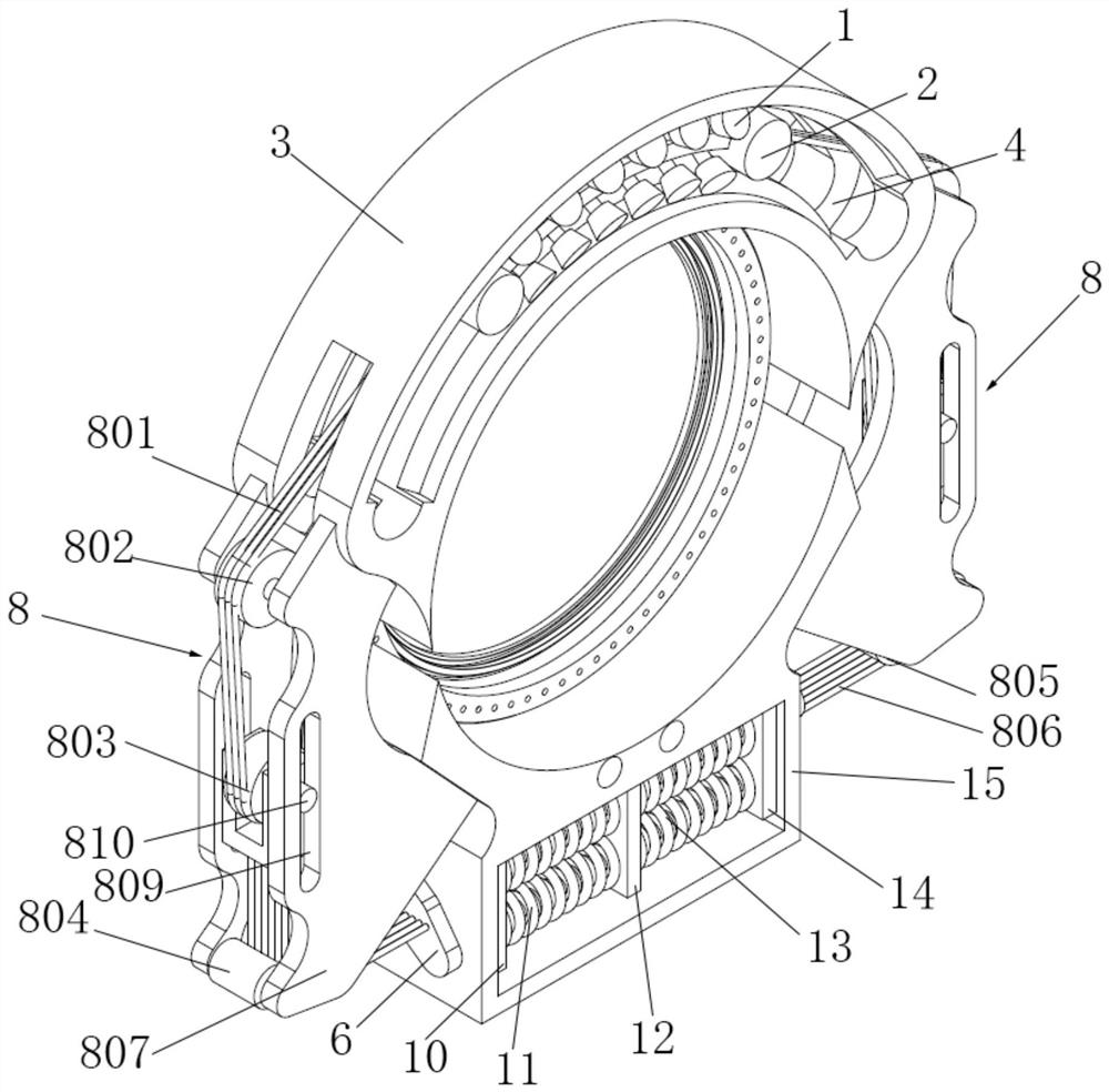 Flexible wind wheel locking device for braking system of anti-typhoon wind generating set