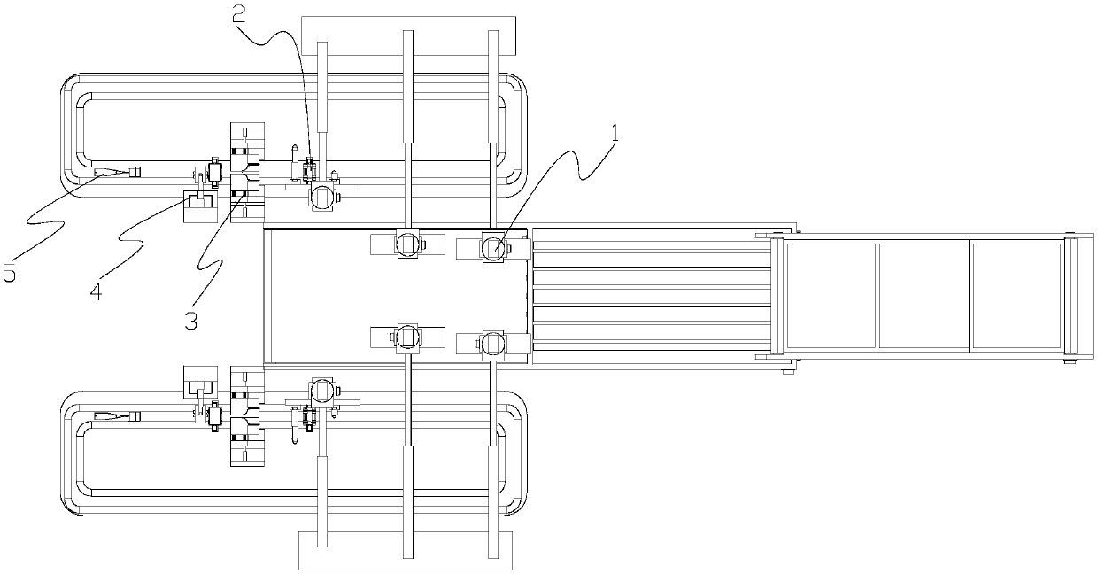 Automatic flesh taking equipment for crayfishes