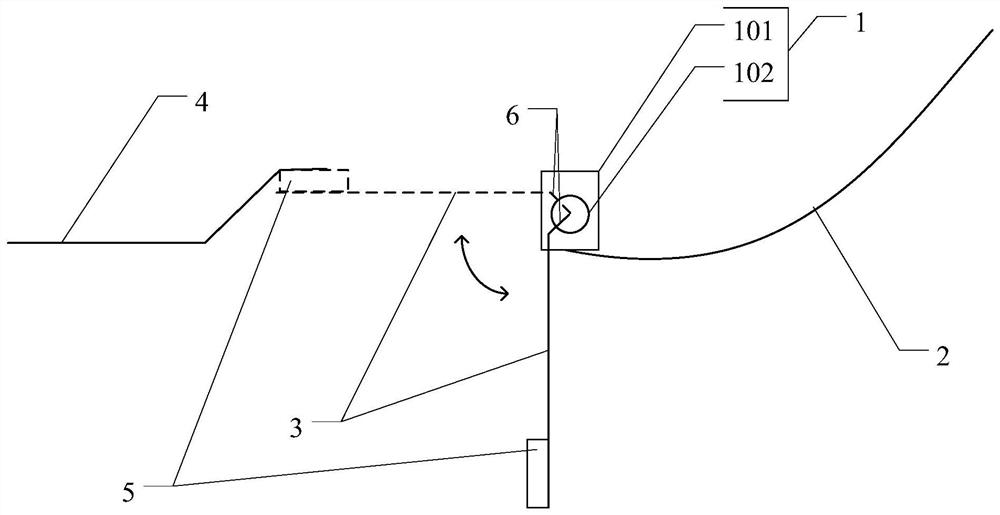 A diversion device, a diversion control system, a diversion control method, and a vehicle