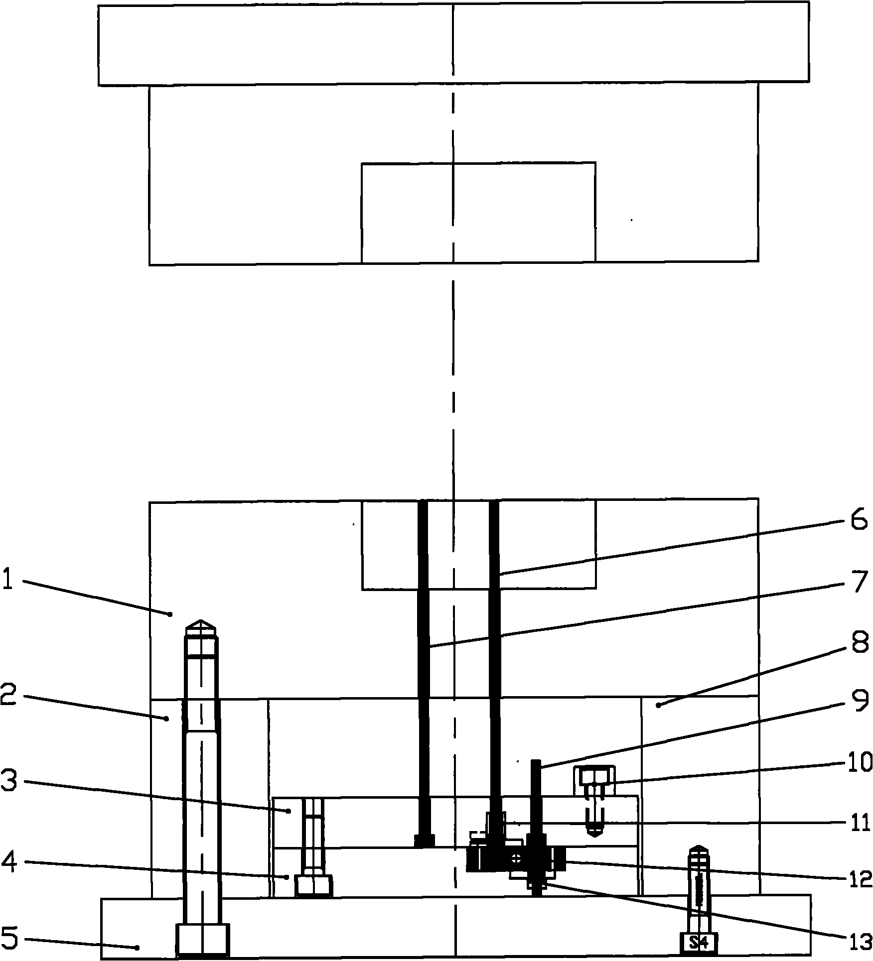 Ejection mechanism for injection mould