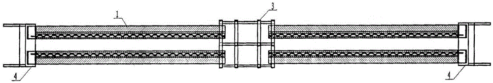 A composite t-beam with transversely assembled corrugated steel webs and its construction method