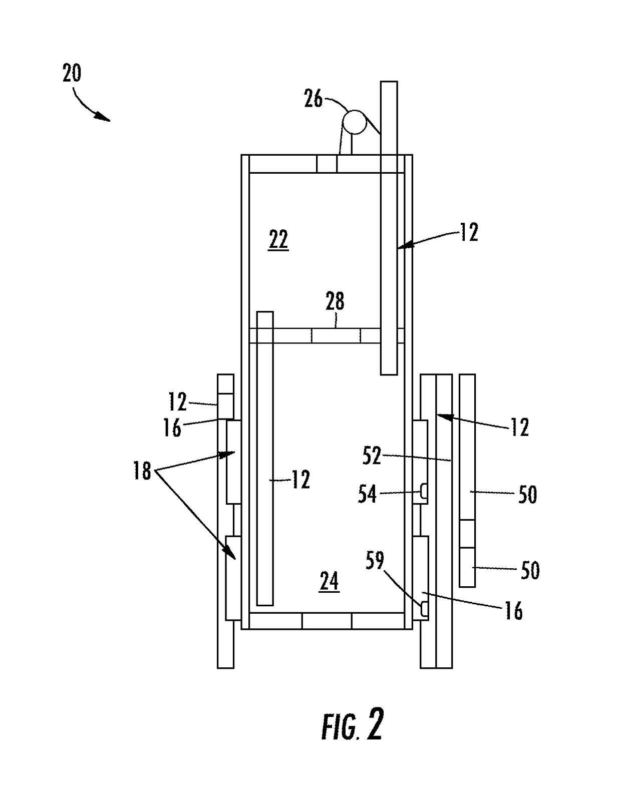 Vehicle and method for elevator system installation