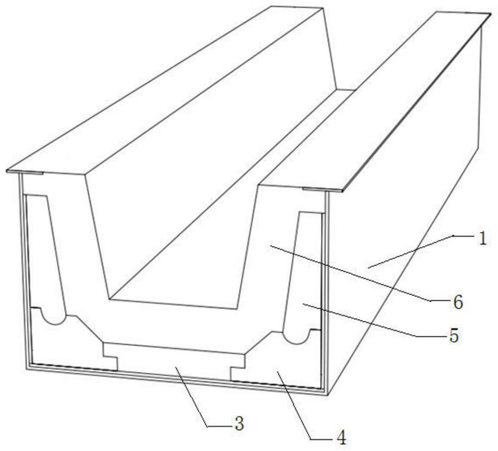 Novel prefabricated iron tap channel and preparation method thereof