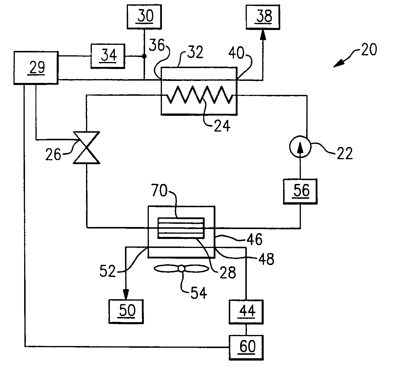 Transcritical vapor compression optimization through maximization of heating capacity