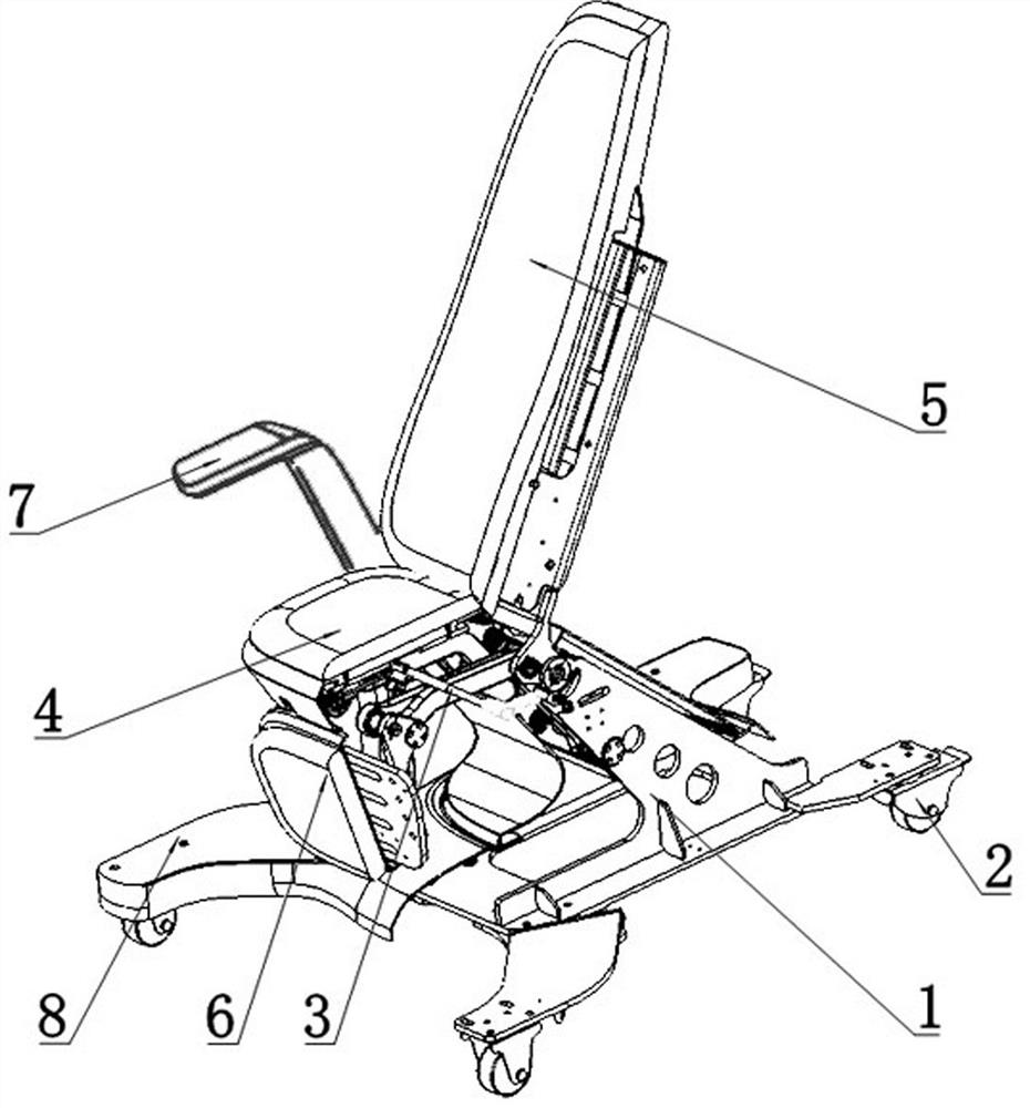 Angle-adjustable movable seat