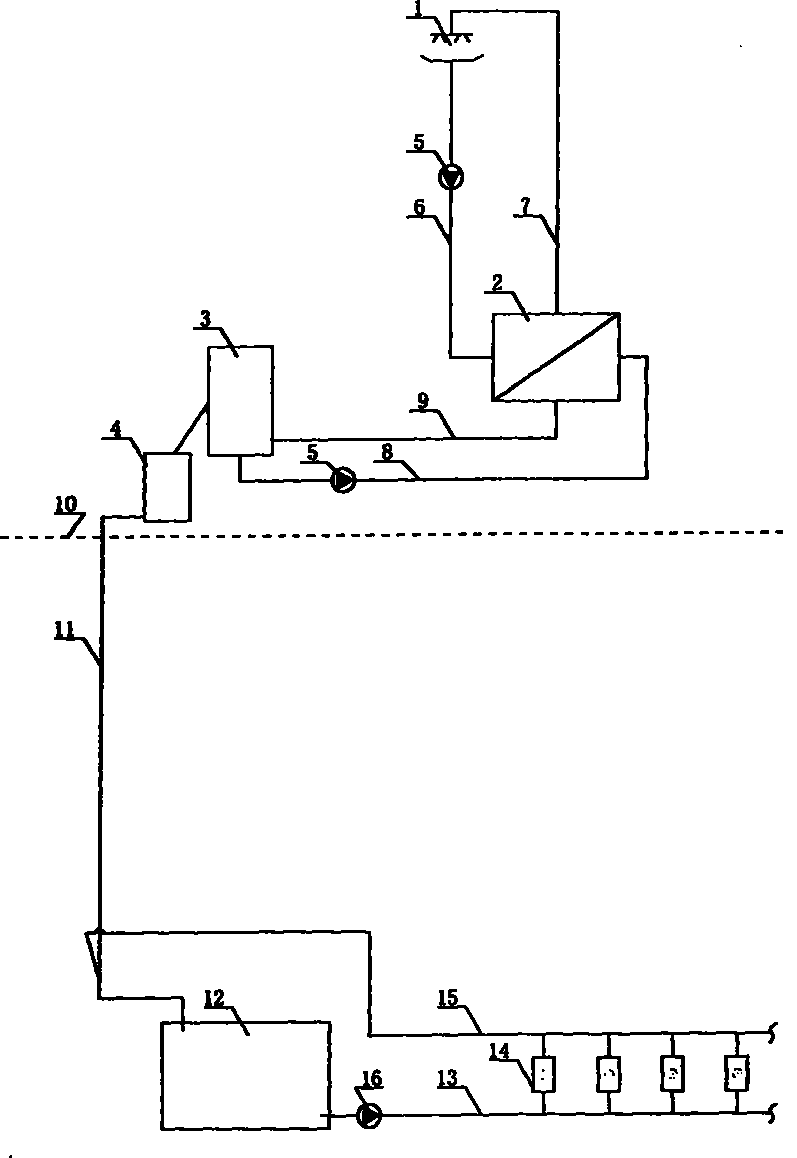 Vacuum ice-making, refrigeration and cooling system for mine shaft