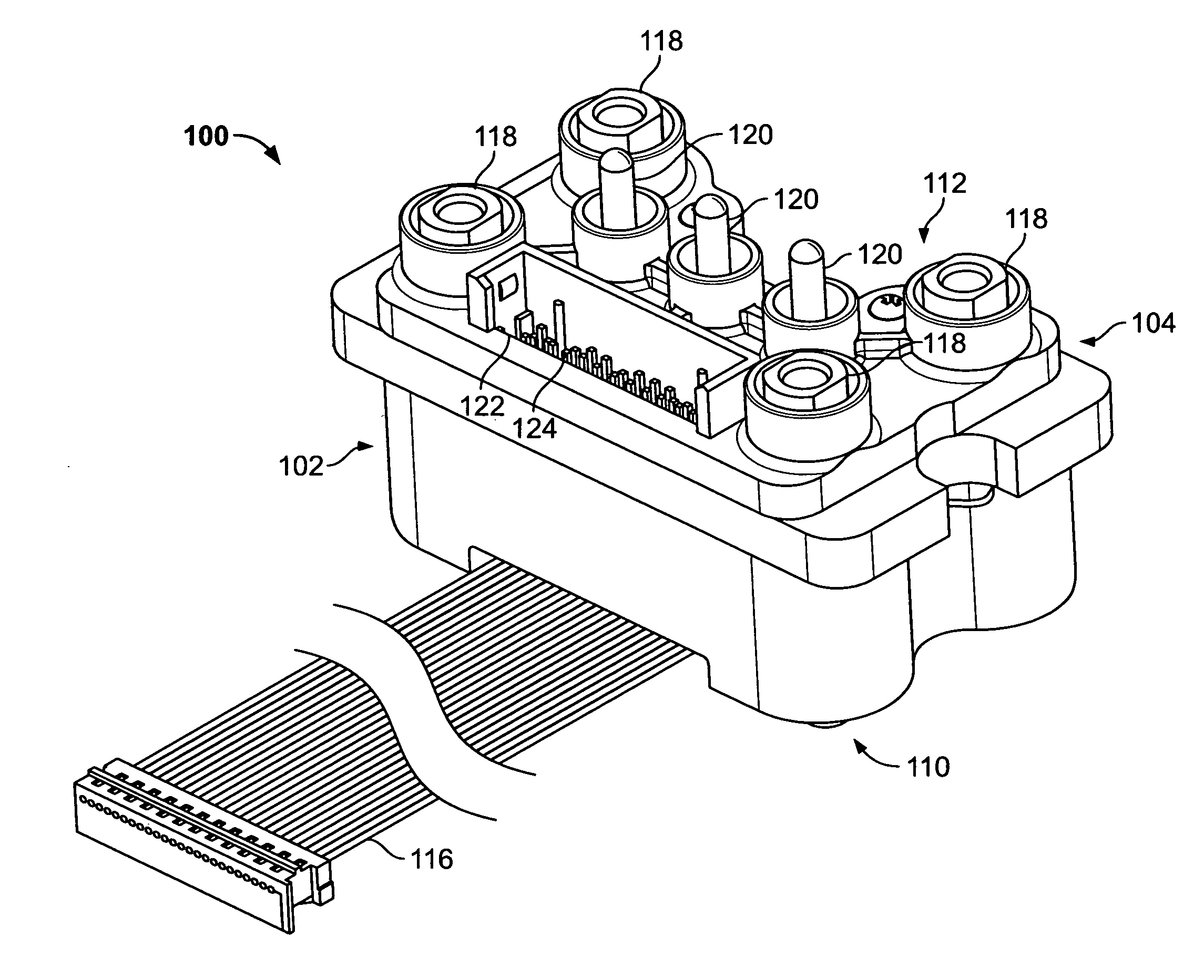 Interconnect module with integrated signal and power delivery