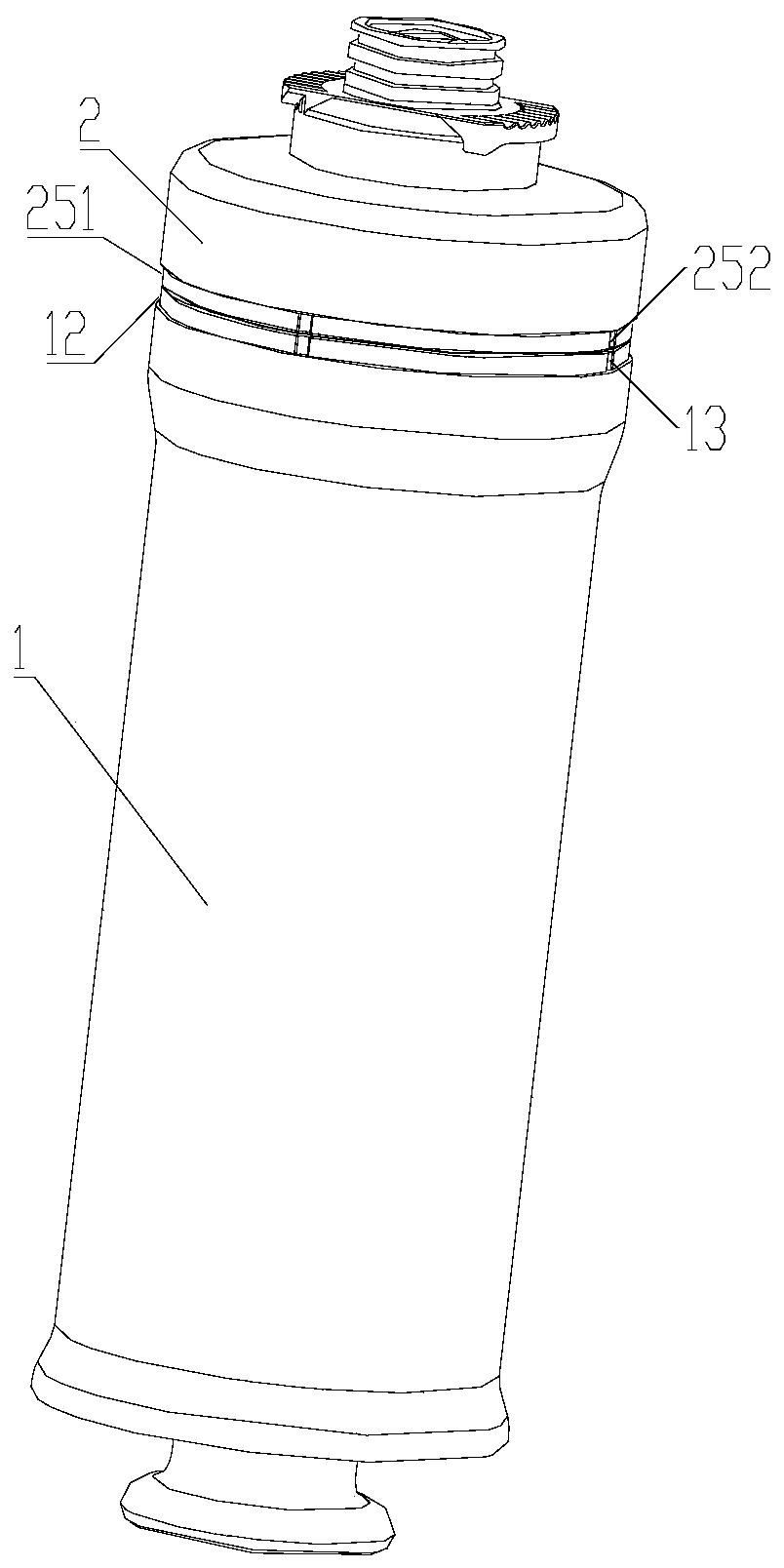 Detachable filter cartridge, filter cartridge component and water purifier