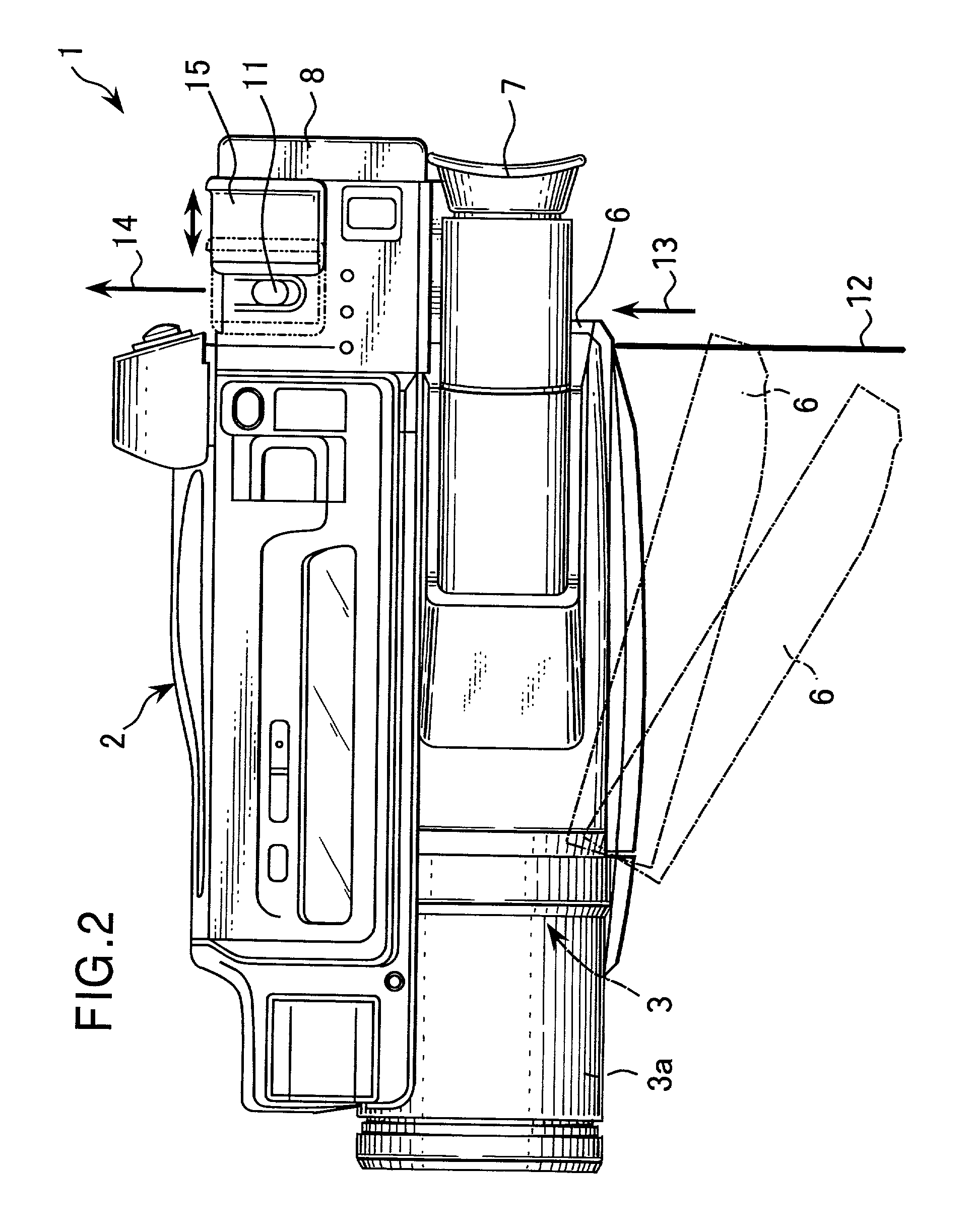 Data processing device for camera-integrated VTR, printer thereof, and method for operating the printer