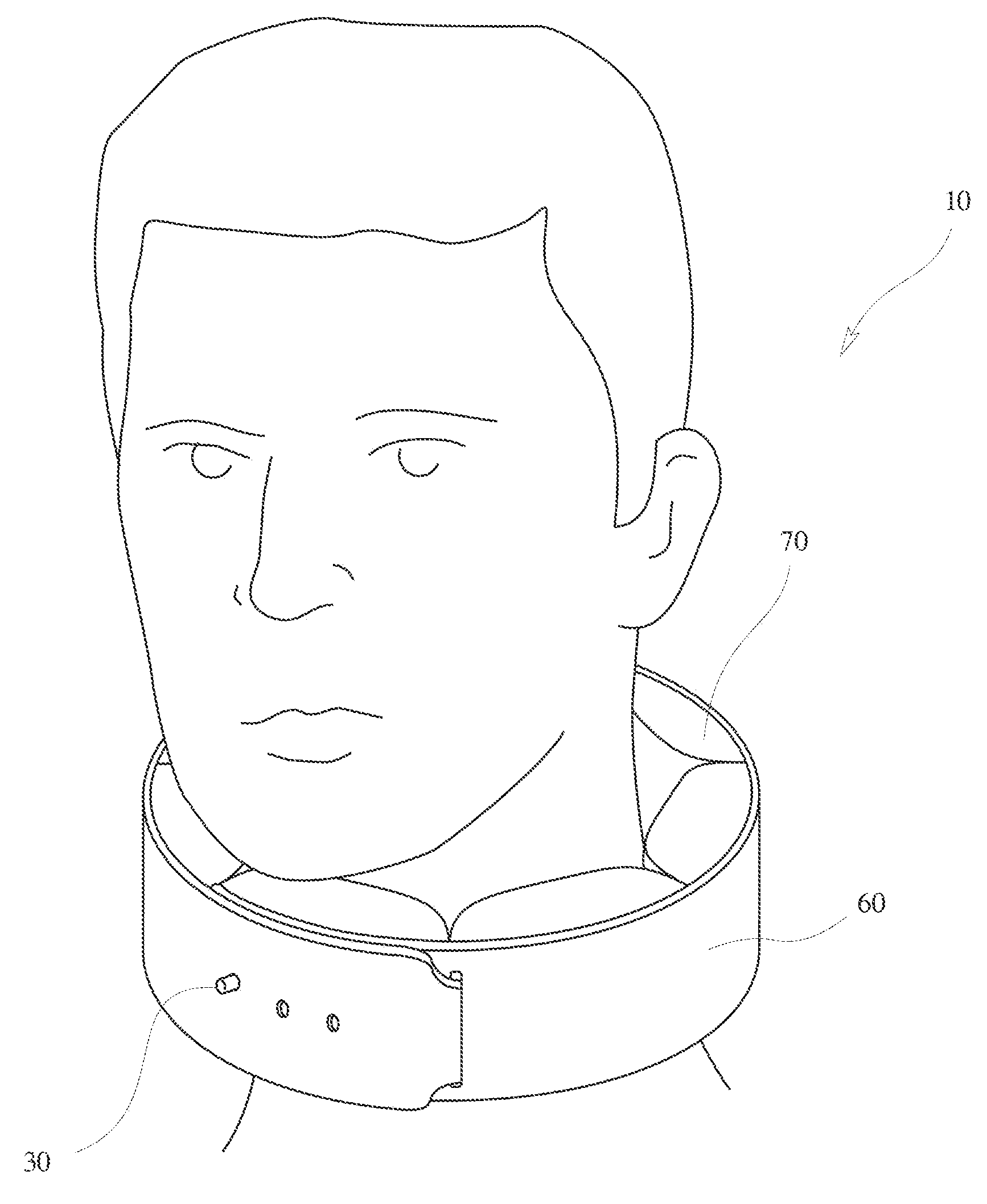 Neck belt apparatus