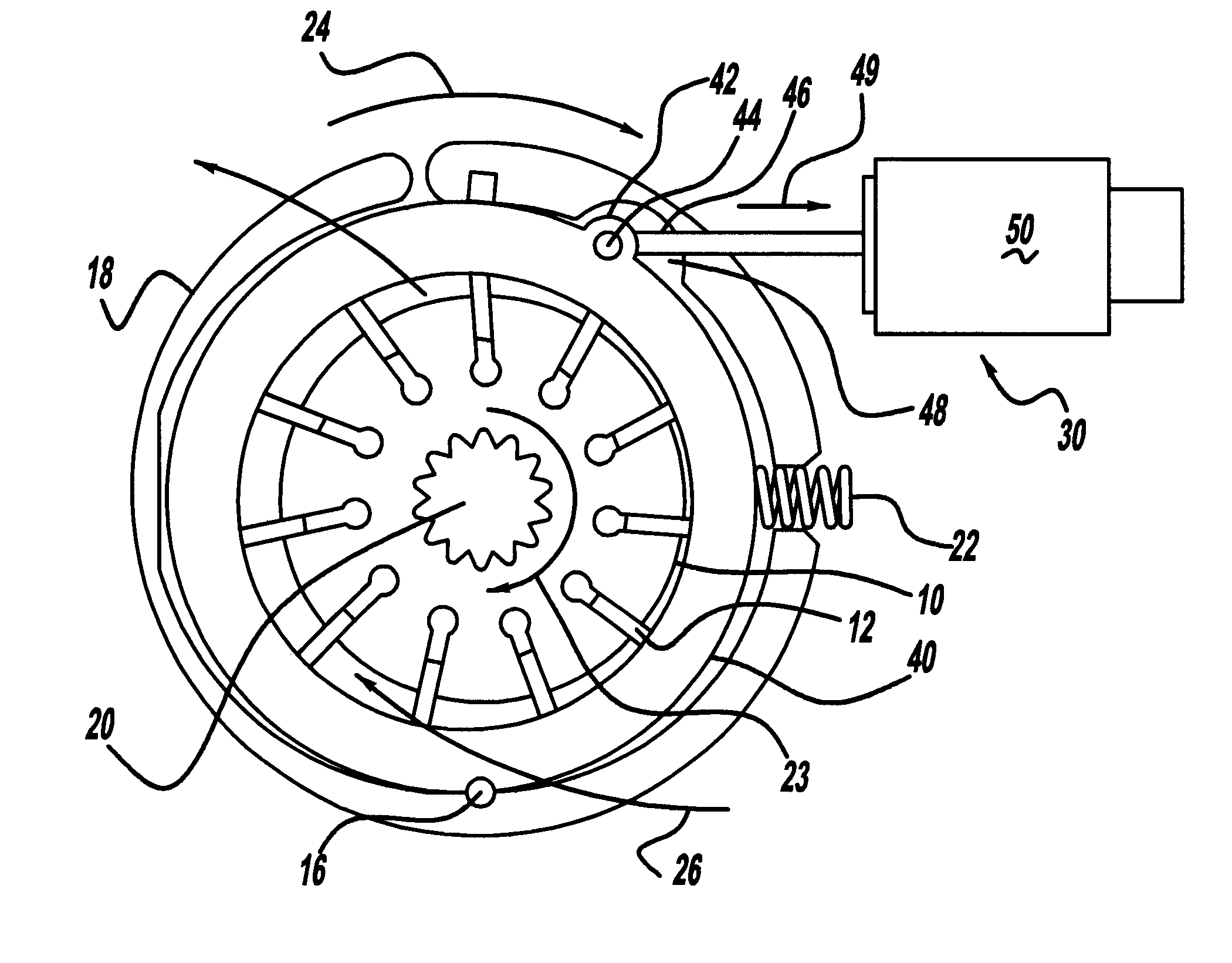 Auxiliary solenoid controlled variable displacement power steering pump