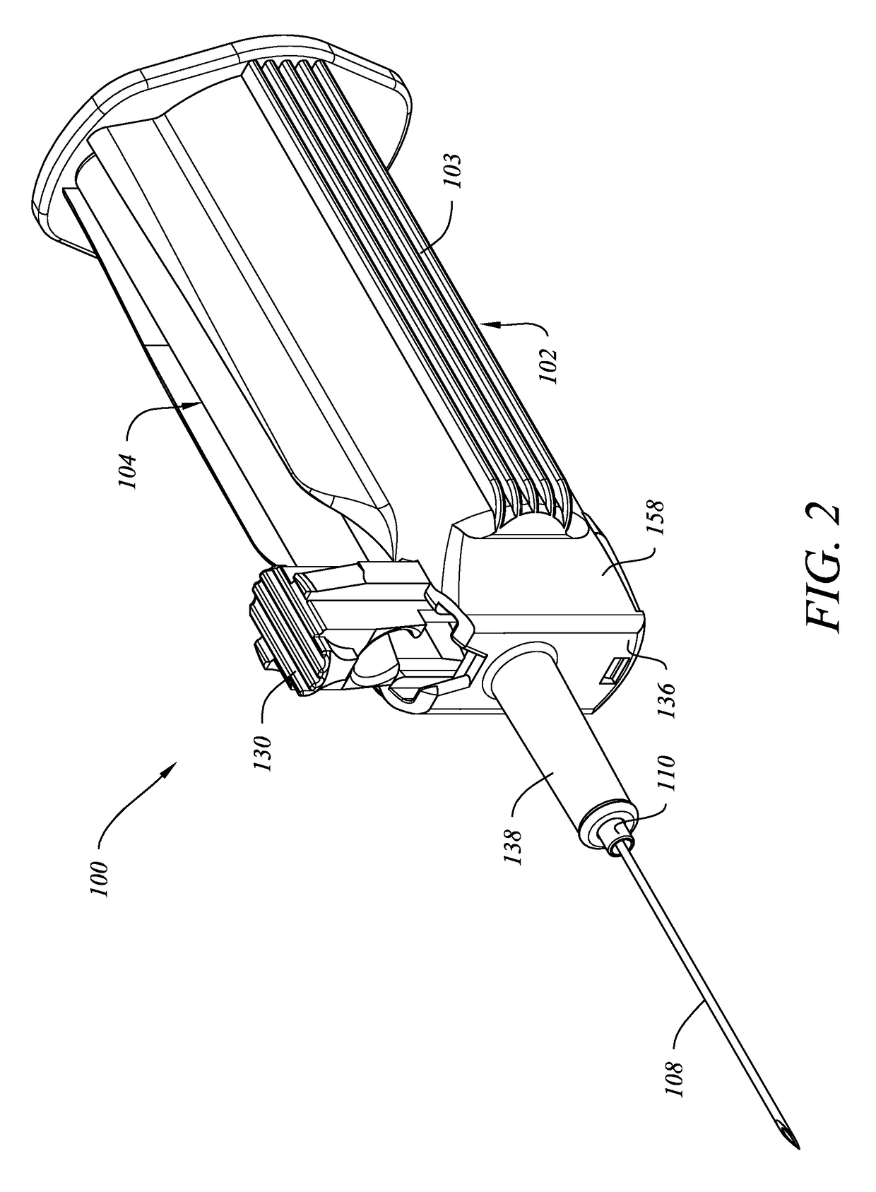 Blood Collection Tube Holder with Discharge Needle Displacement Member