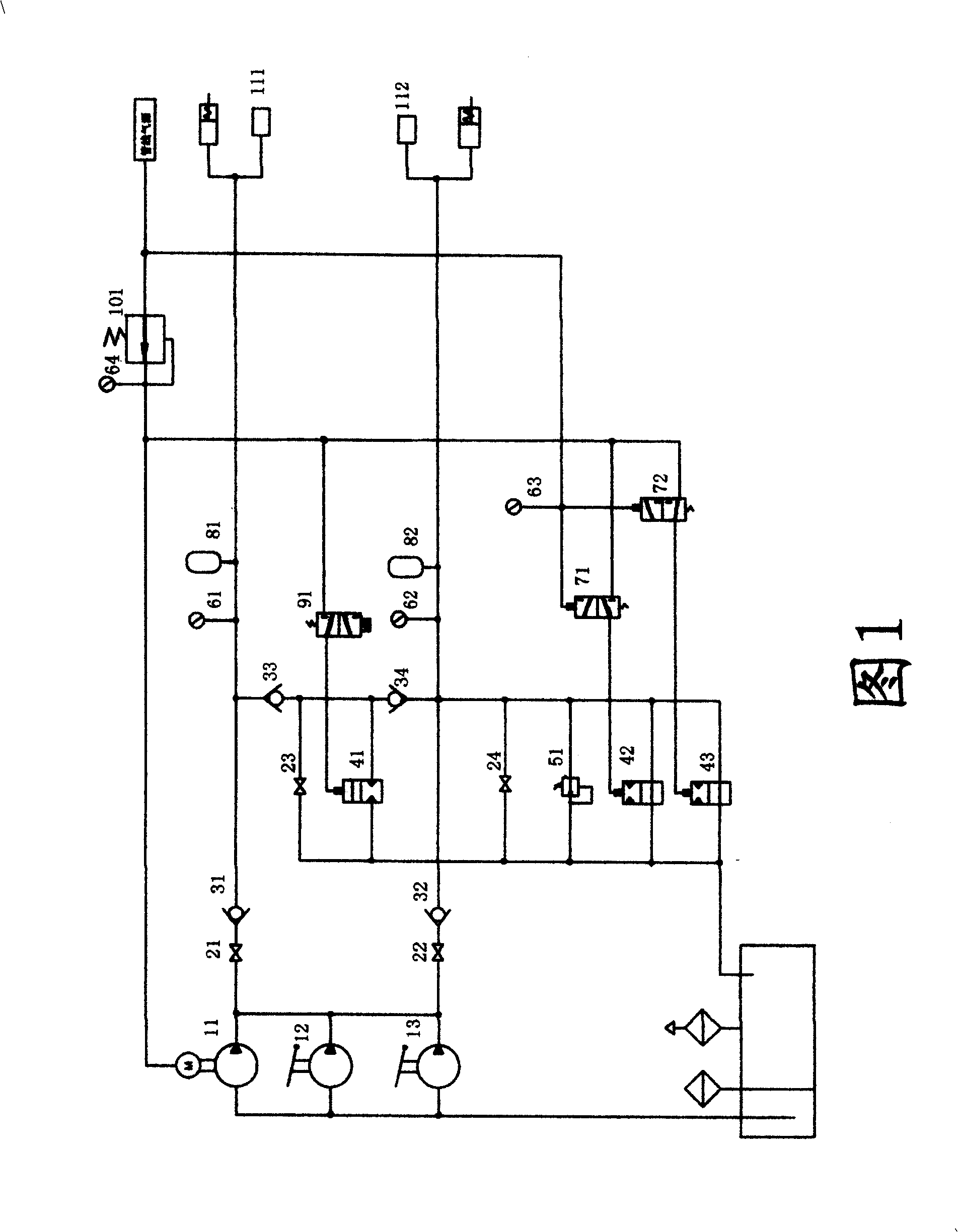 Control system of well mouth release valve