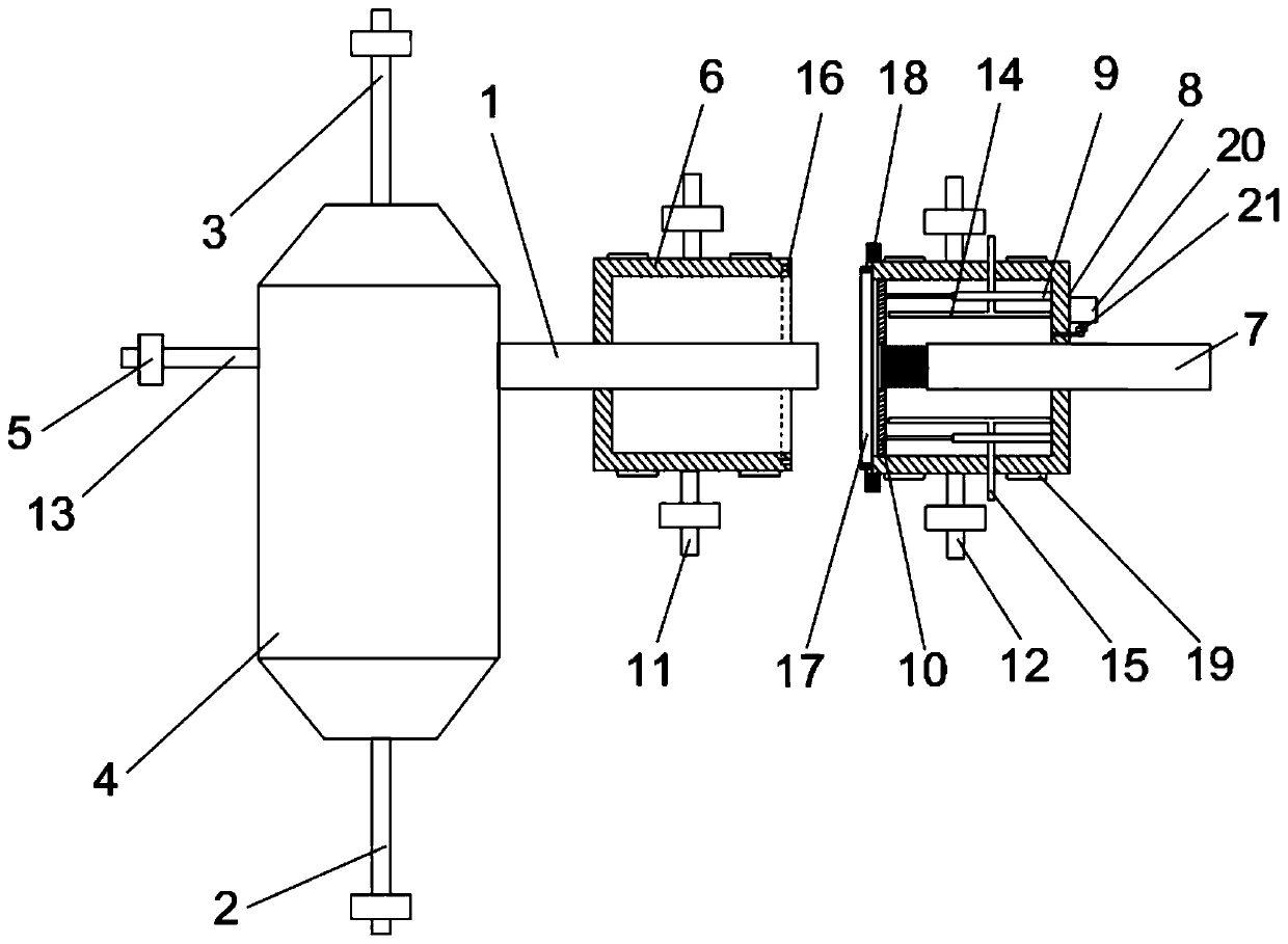 Dechlorinating and desulfurizing device used in aromatization process, and use method thereof